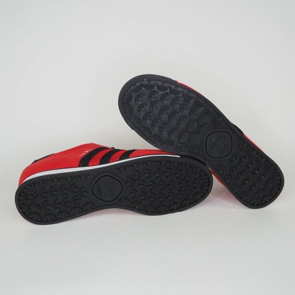 Adidas Samoa J Boys Shoes Red Sneakers Originals Leather C75421 Vintage - Picture 8 of 12